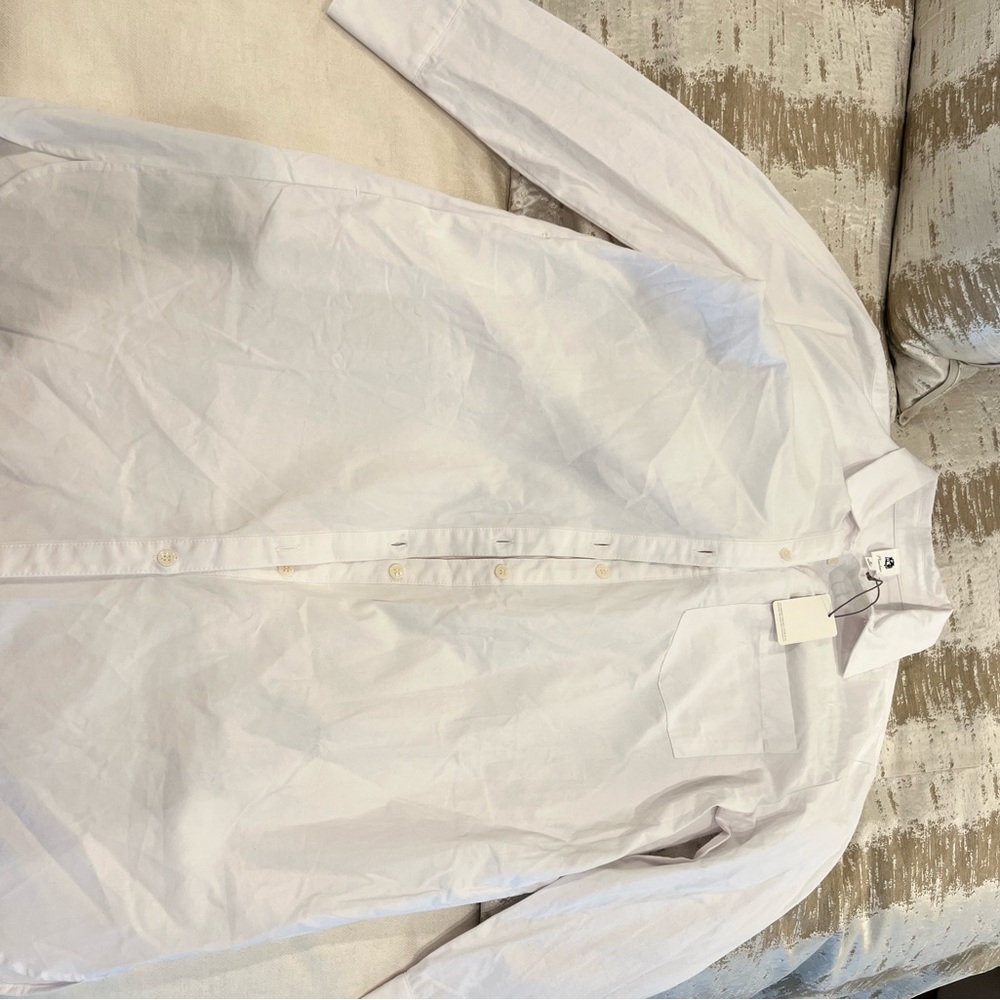Classic White Button-Up Shirt